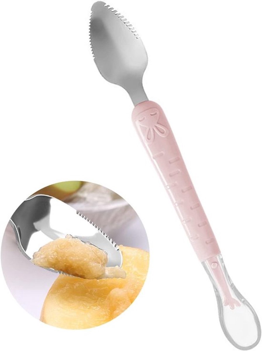 Zachte Siliconen Lepel voor Baby's vanaf 4 Maanden - BPA-vrij, Geschikt voor Fruit en Groenten - Magnetron- en Vaatwasserbestendig, Perfect voor Aanvullende Voeding