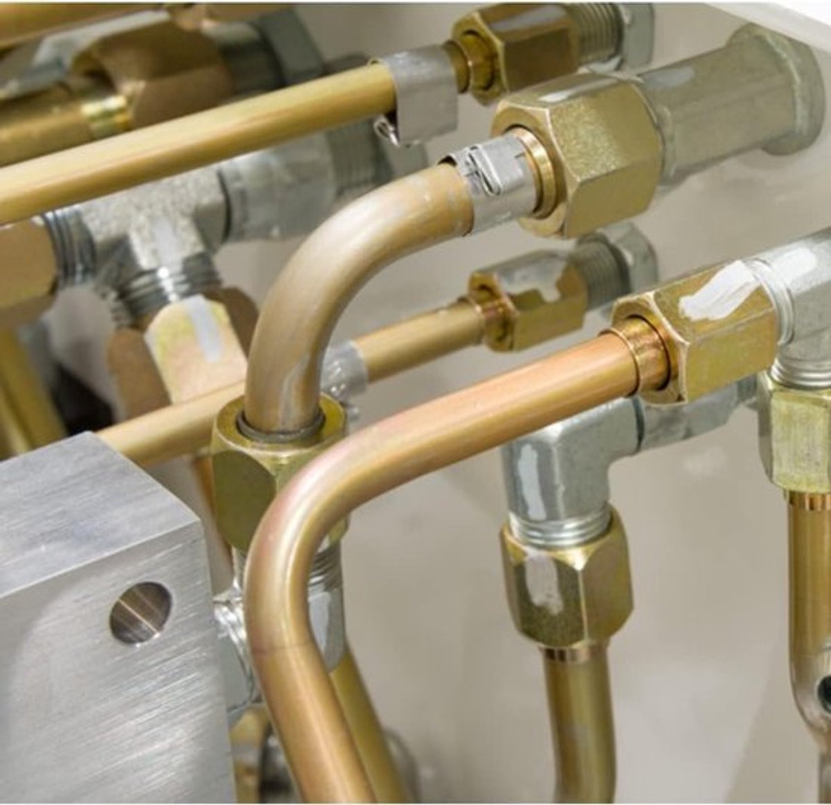 Slangverbinding-set van messing voor slangen, geschikt voor slangen met buitendiameter van 10 mm, duurzaam en betrouwbaar