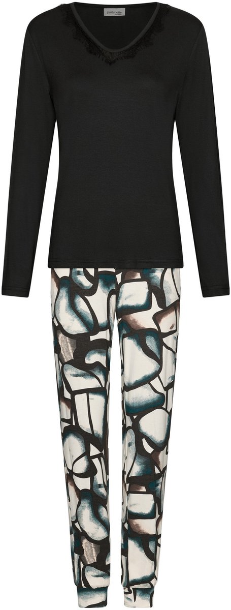 Pastunette Premium - Midnight Haze - Pyjama - Ecovero Viscose - Zwart - Maat 36