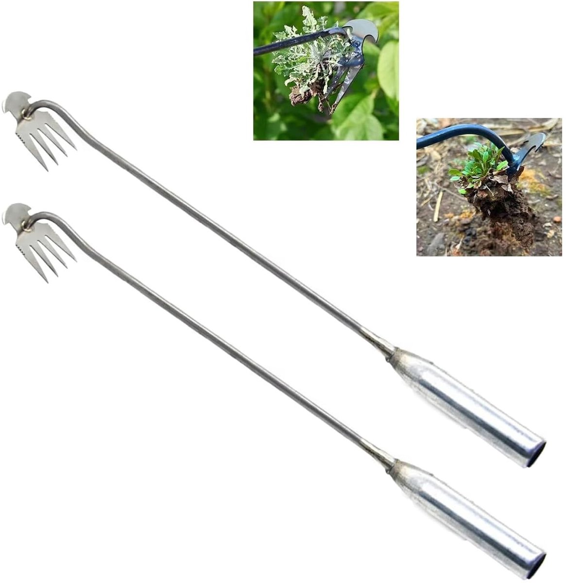 Solidchoice - 4 Tanden Tuinonkruid Verwijderaar van Manganese Staal