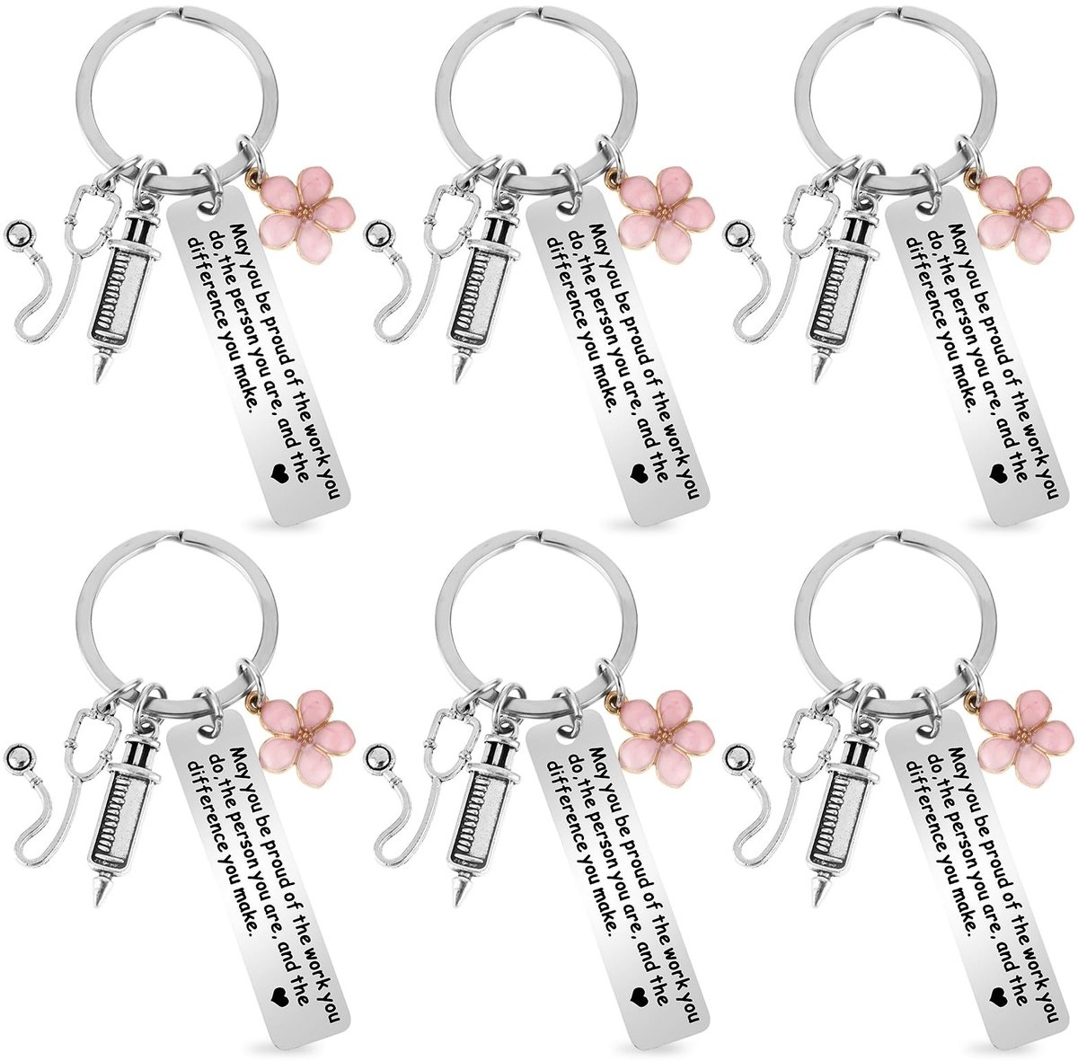 Solidchoice - Set van 6 Sleutelhangers voor Zorgverleners