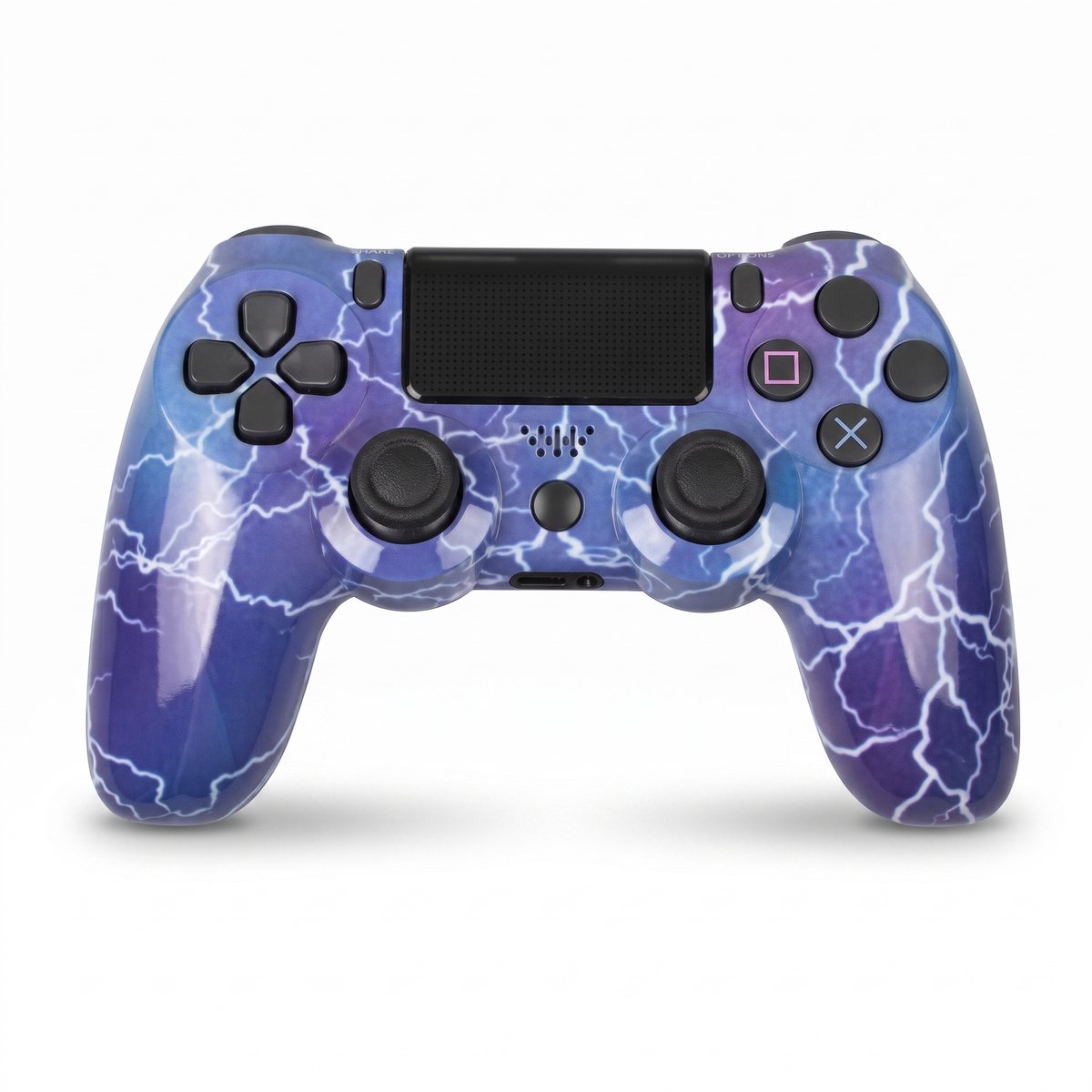 Namajunas – Draadloze gamepad voor PS4 – Draadloze gamepad voor pc – voor PS4/PS4 Pro/PS4 Slim en Windows-pc – Ergonomische gamepad met nauwkeurige joysticks en triggers – Ideaal om te gamen