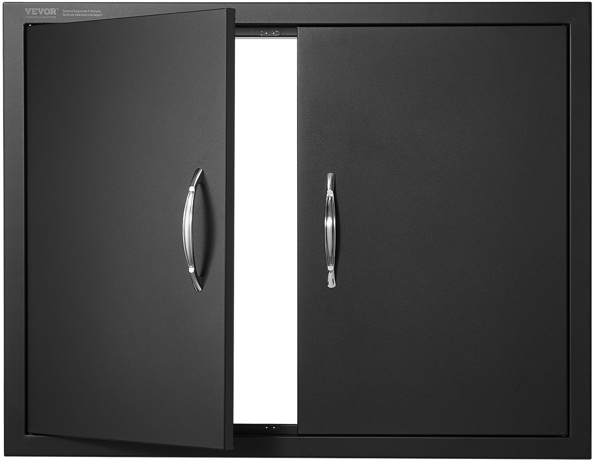 Solidchoice - BBQ Toegangsdeur voor Buitenkeuken, Roestvrij Staal, 788x610 mm