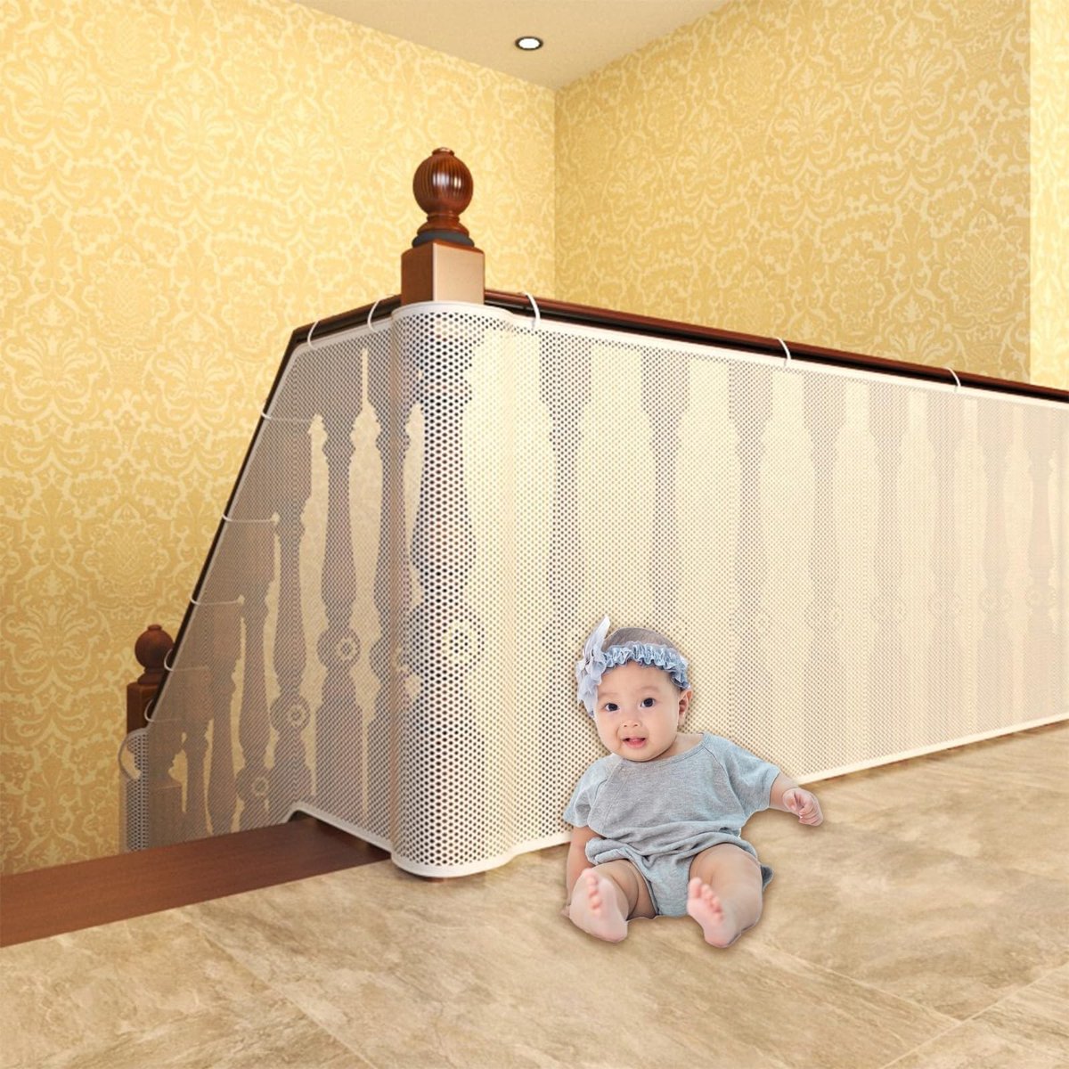 Solidchoice - Veiligheidsnet voor Kinderen en Huisdieren, 600 x 90 cm
