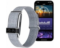 Activity Tracker - Smartwatch - Stappenteller Horloge - Bloeddrukmeter - Slaapmonitor - Hartslagmeter - APP - Heren - Dames - Geschikt voor iOS/Android - Grijs