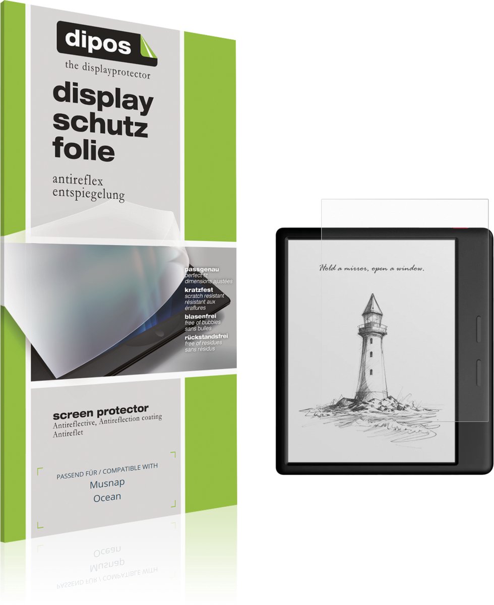 dipos – 2x Matte Beschermfolie geschikt voor Musnap Ocean | Krasbestendige & antireflecterende Screenprotector Ultra-Thin