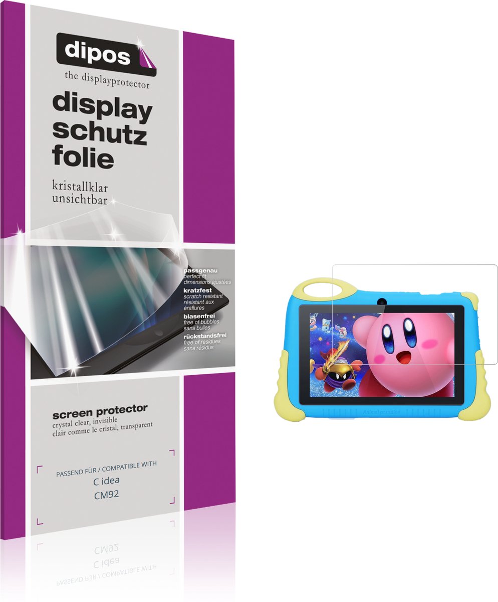dipos – 2x Beschermfolie geschikt voor C idea CM92 | Krasbestendige & heldere Screenprotector Ultra-Thin