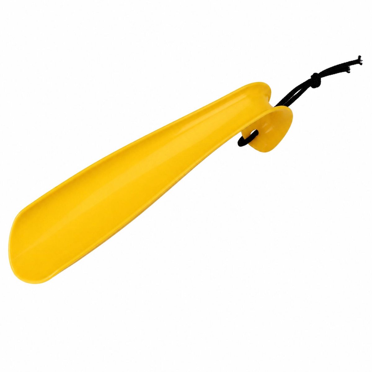 Benson Shoe Solutions Schoenlepel - 18 cm - kunststof - geel - met haak - instaphulp voor schoenen
