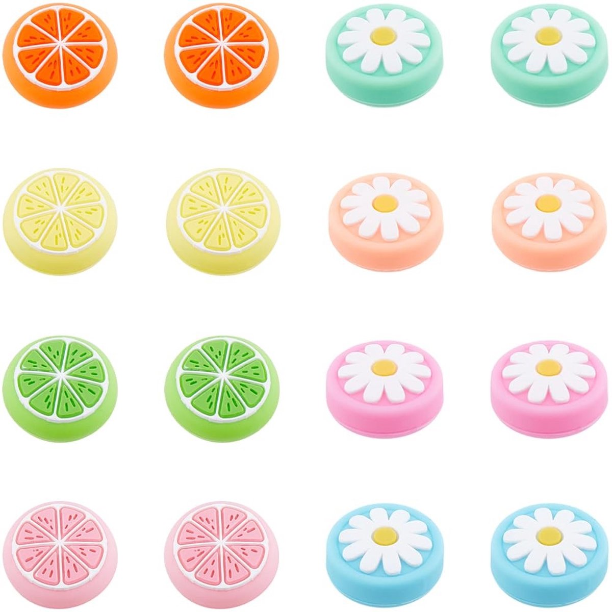 Solidchoice - Set van 12 Siliconen Duim Grip Caps voor Joystick