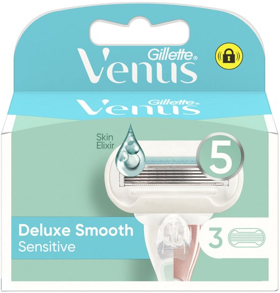 Venus Deluxe Smooth Sensitive Lames de Rasoir - 3 pièces