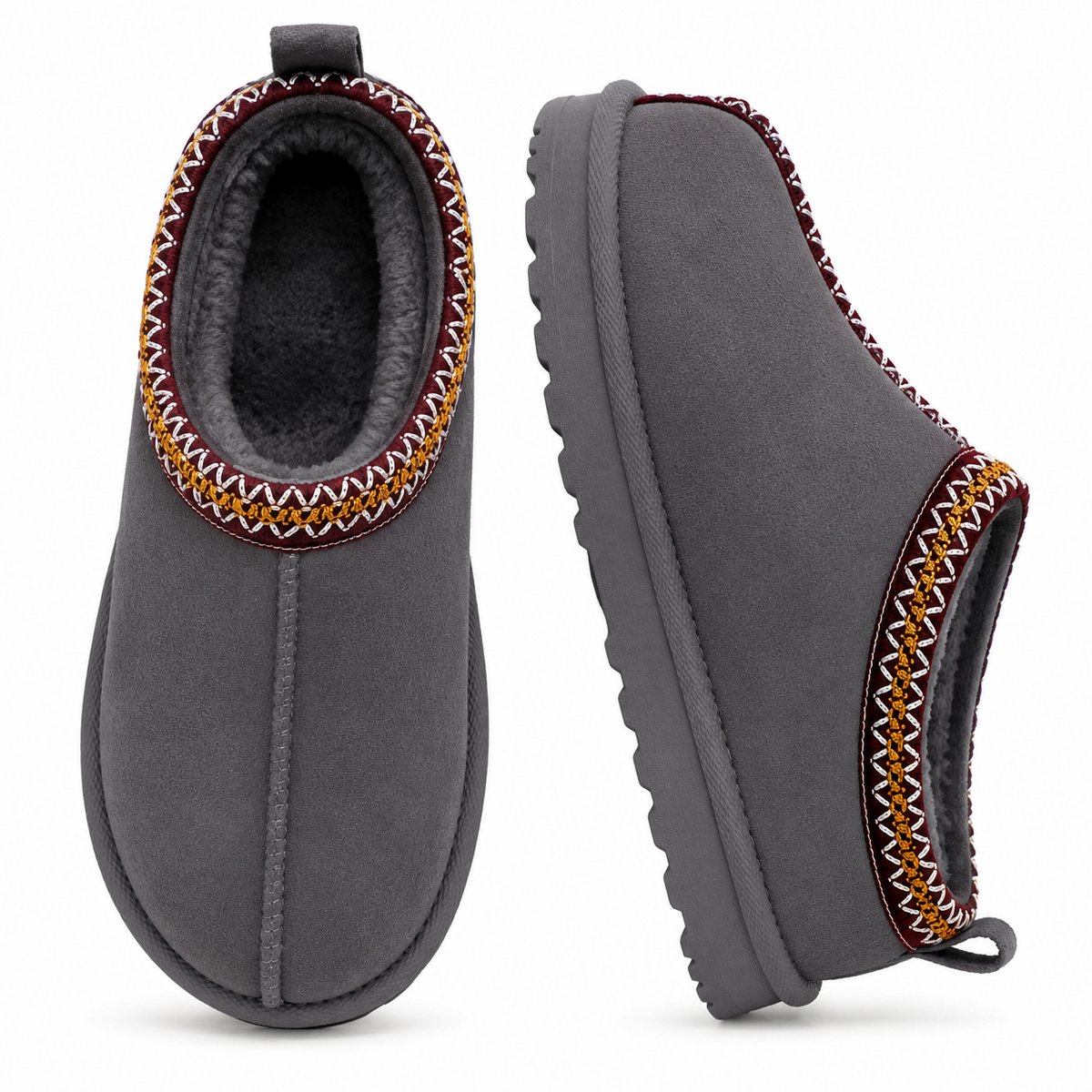Pantoffels Dames - Sloffen - Stevige zool - Maat 41 - Grijs