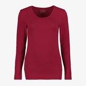 TwoDay dames basic longsleeve shirt bordeauxrood - Maat 3XL