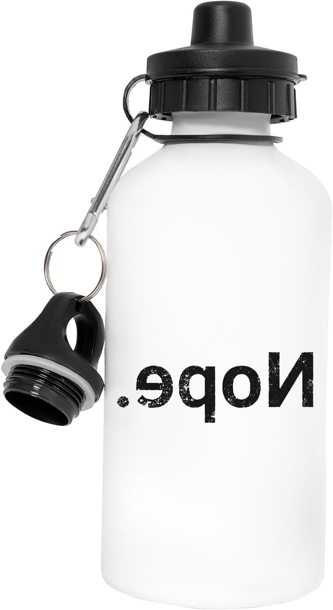 Aluminium Waterfles - Herbruikbare Fles - Hydratatie Onderweg - Hittebestendig Materiaal - 500 ml - Wit