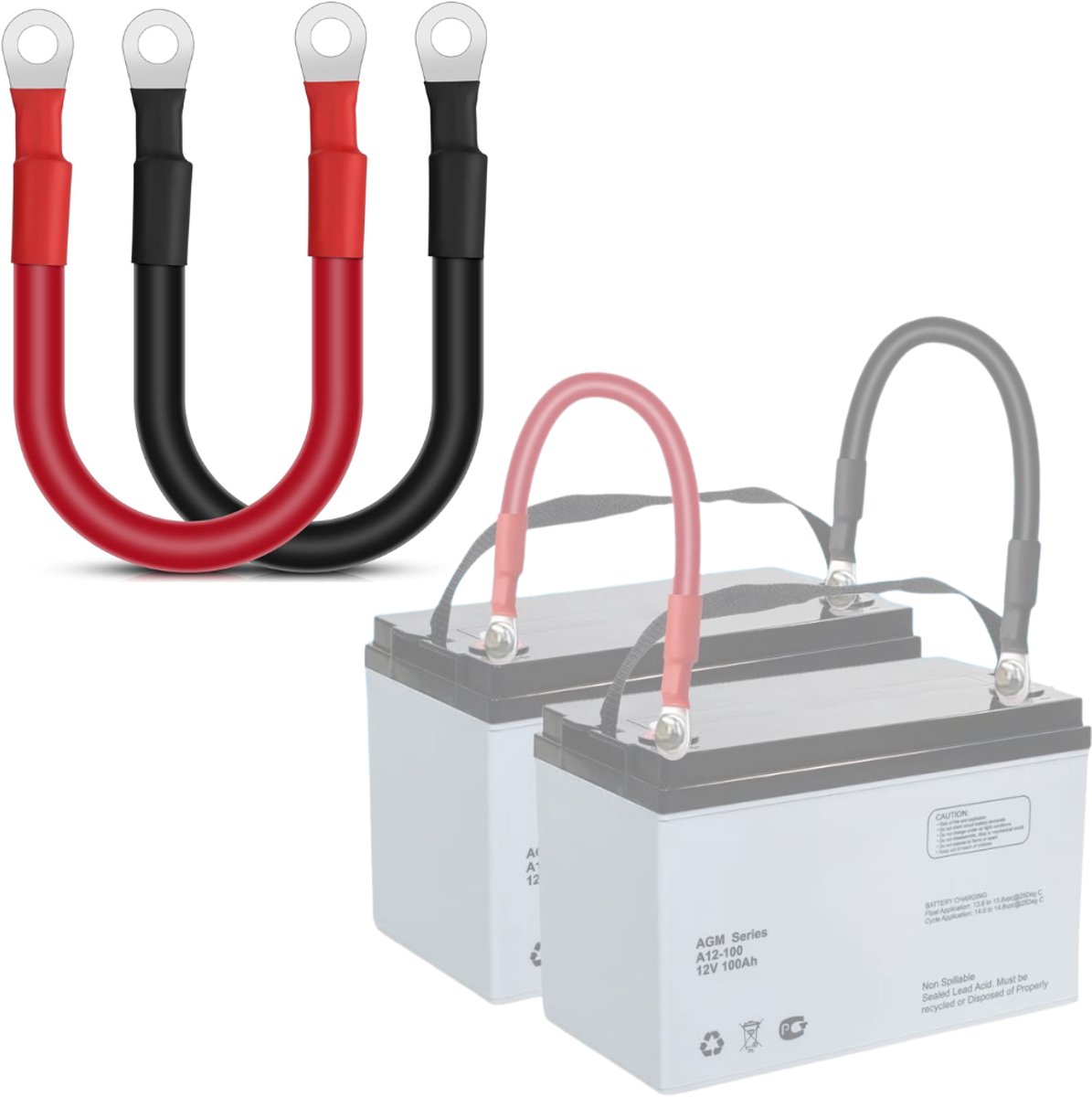 Zavio® Startkabels - Accukabels Batterijklemmen - Auto Accu Starten