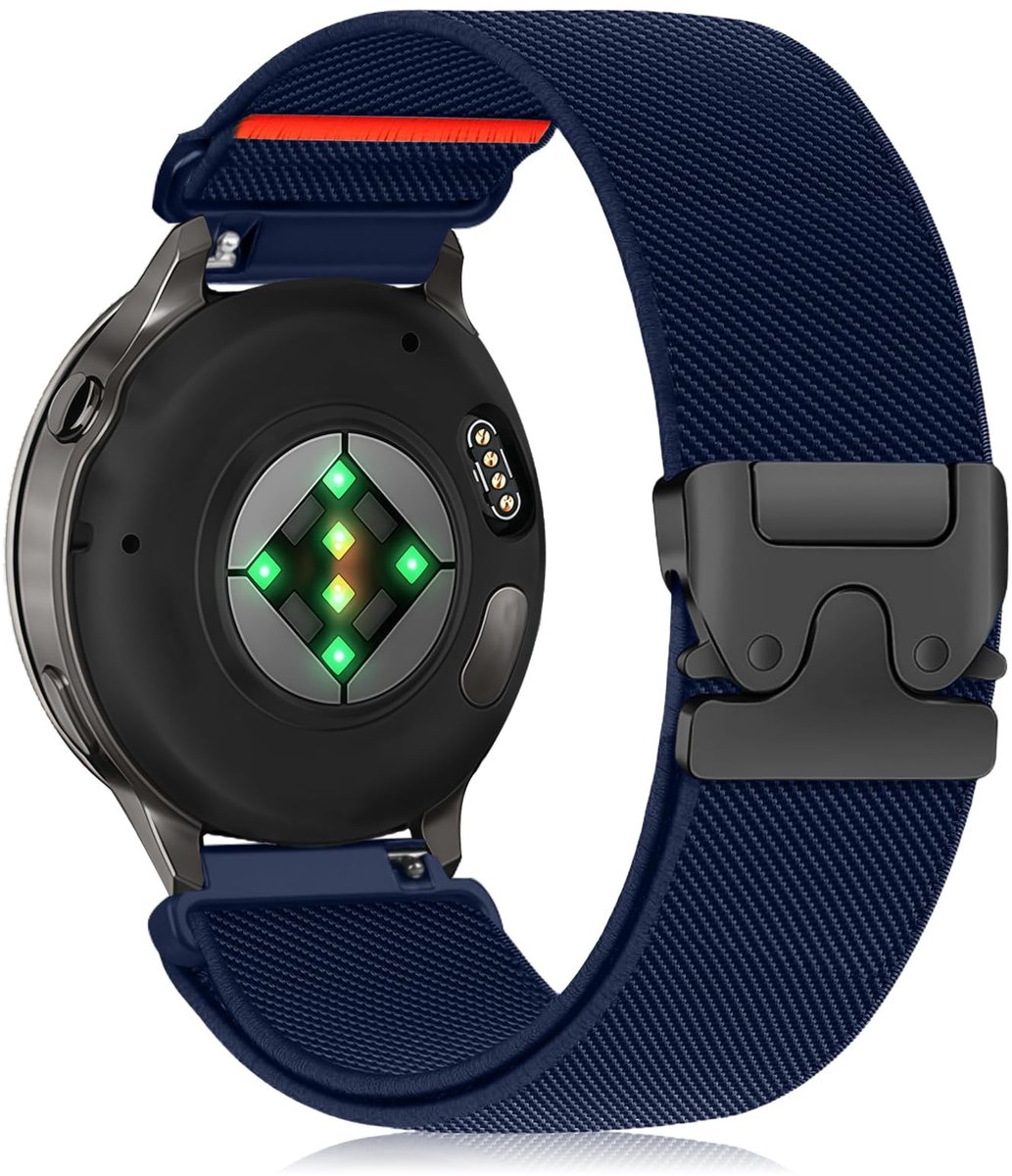 Solidchoice - 22 mm Sportarmband voor Garmin Horloges in Donkerblauw
