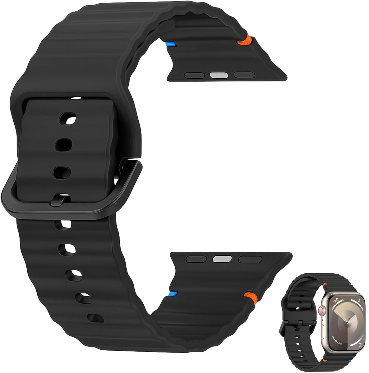 Solidchoice - Sportieve Siliconen Armband voor Apple Watch