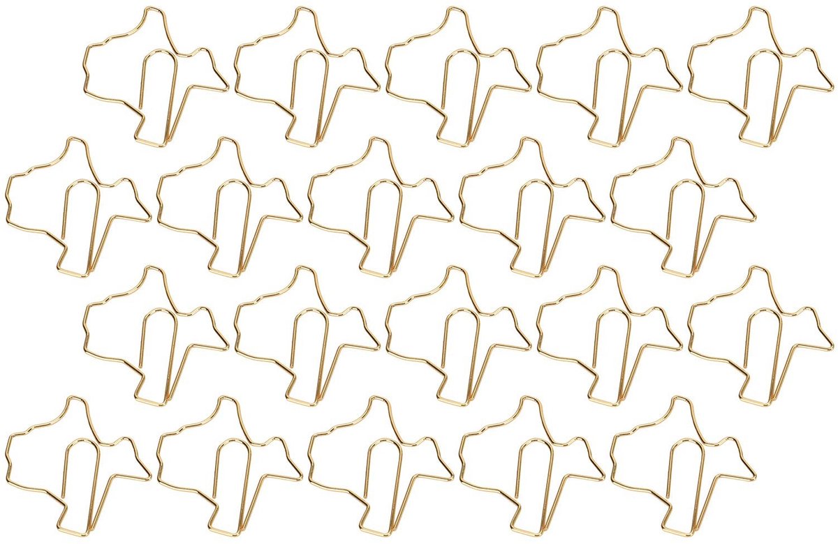 Solidchoice - Schattige Dieren Paperclip Set, 20 Stuks voor Bestandsclassificatie