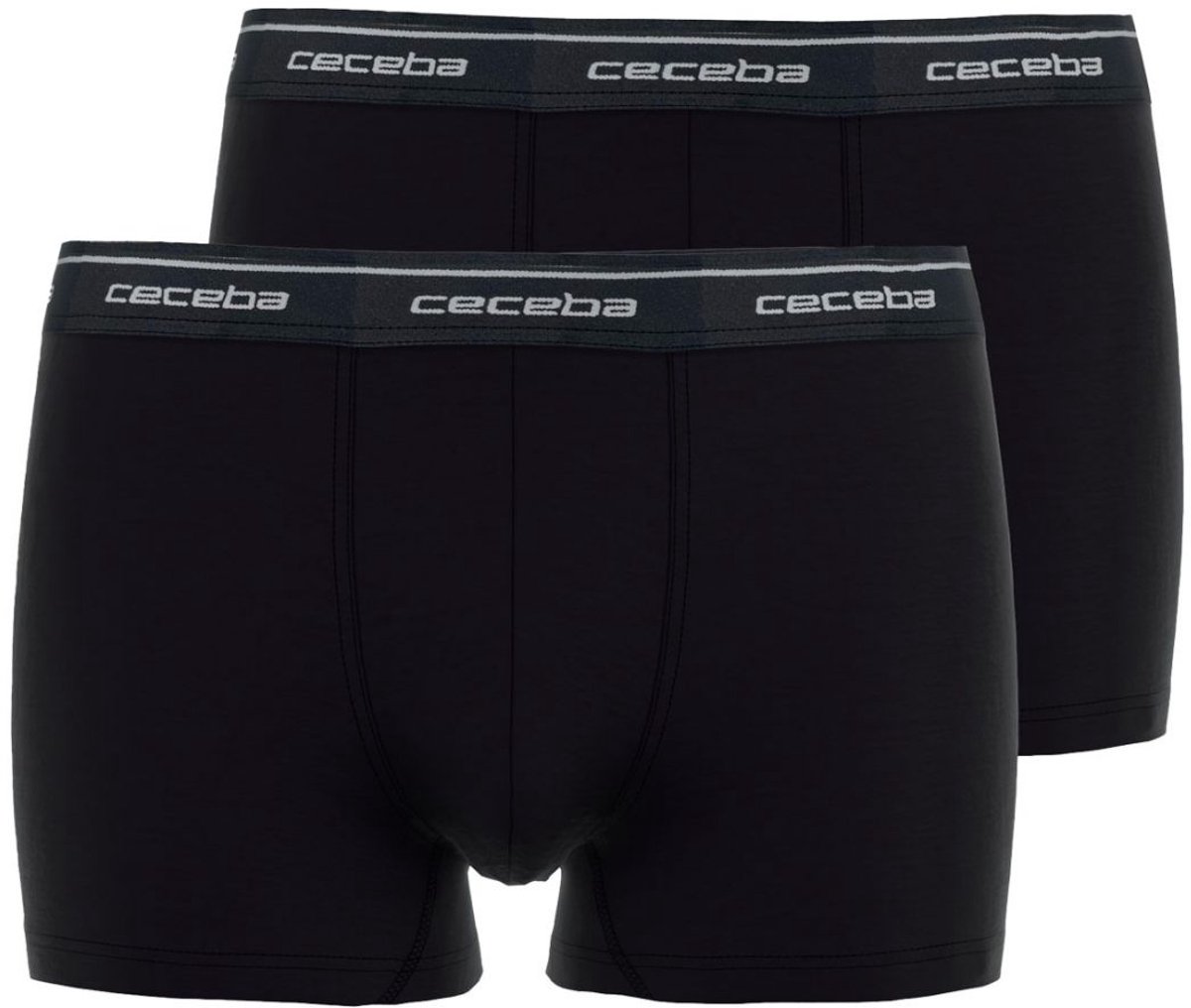 CECEBA Monza - Heren Boxershorts - 2-Pack - Zwart - Maat L - 2x