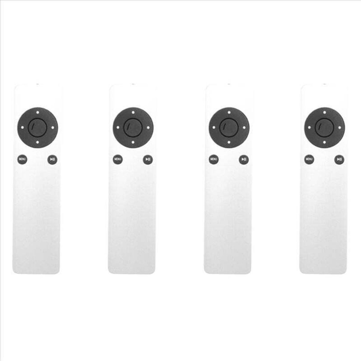 4x universele infrarood afstandsbediening, compatibel met TV1, TV2, TV3 generatie smart-tv's A1294, A1469, A1427, A1378.