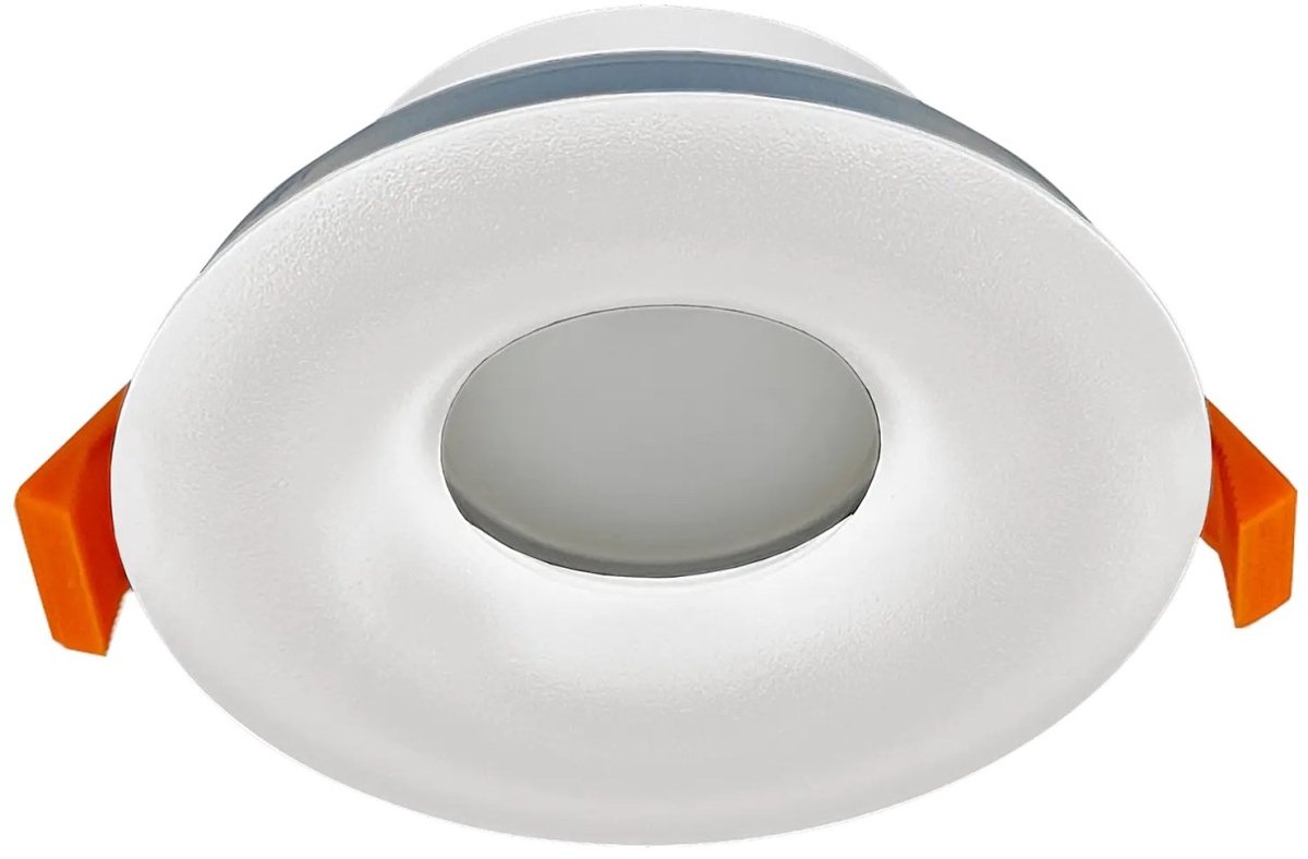Fantasia Arta richtbare, dimbare inbouwspot in wit, IP65, inbouwmaat 68 mm, GU10
