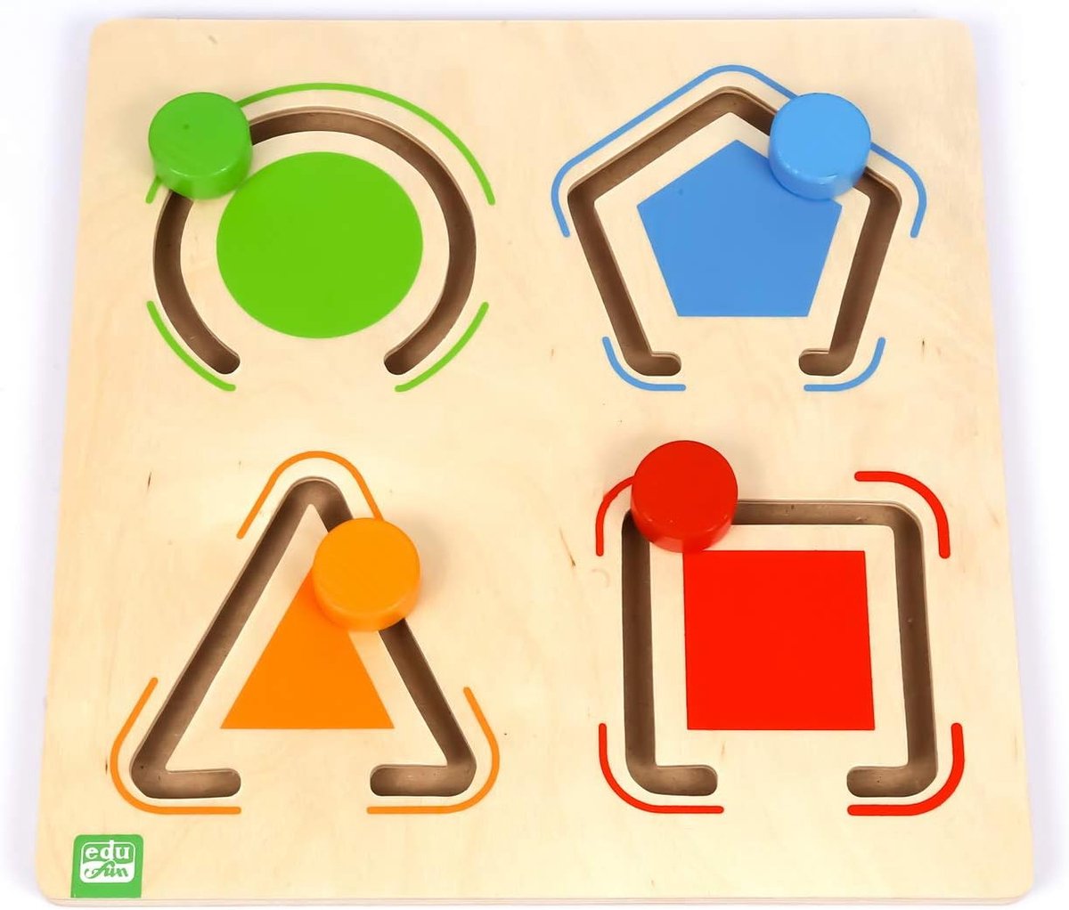edu fun 21038 Montessori Writing Exercise Board with Tweezers Grip and Pin Guide Practice Writing Preparation for - ShopVlot