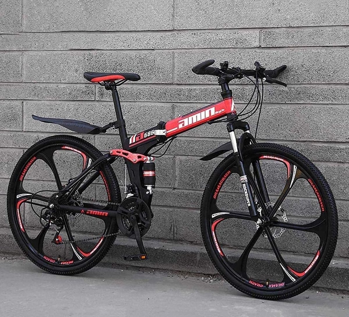 Bicycle 26 inch, Mountain Bike, Fork Suspension, Adult Bike, Boys and Girls Bicycle Variable Speed Shock Absorption - ShopVlot