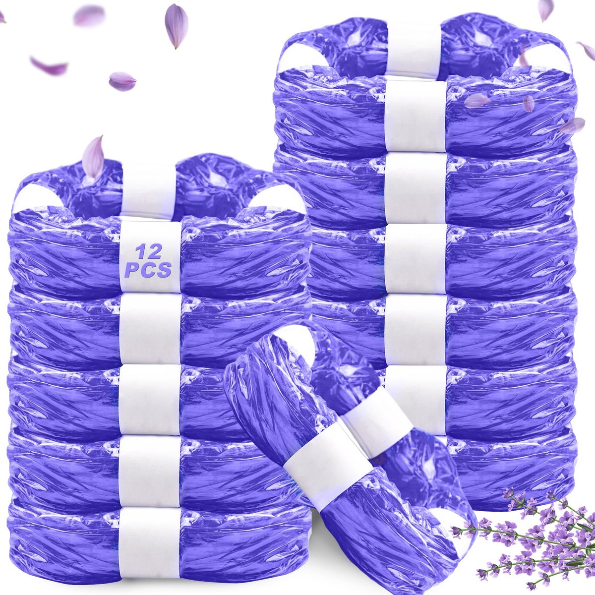 Dazhtu 12 stuks navulcassettes, 4,5 m, navulfolie, verdikte luieremmer, luieremmer, navulfolie voor litter locker - ShopVlot
