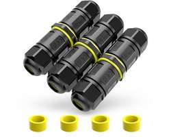 Waterproof Cable Connectors, 3-Pin, IP68, Outdoor Junction Box, Connection Clamp with Lever for 4-12 mm Cable, Power - ShopVlot