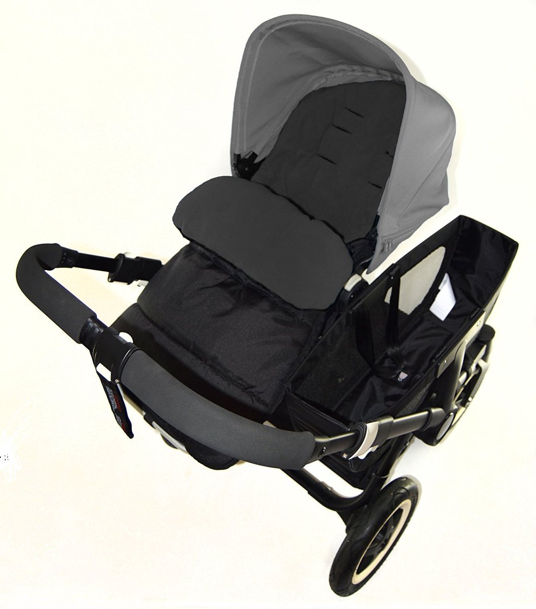 Voetzak/COSY TOES compatibel met Bugaboo Bee kinderwagen black jack - ShopVlot