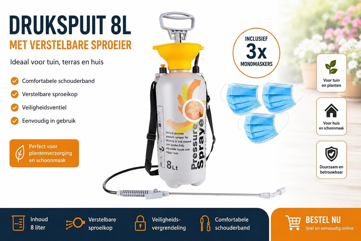 Drukspuit 8L- Gotel-