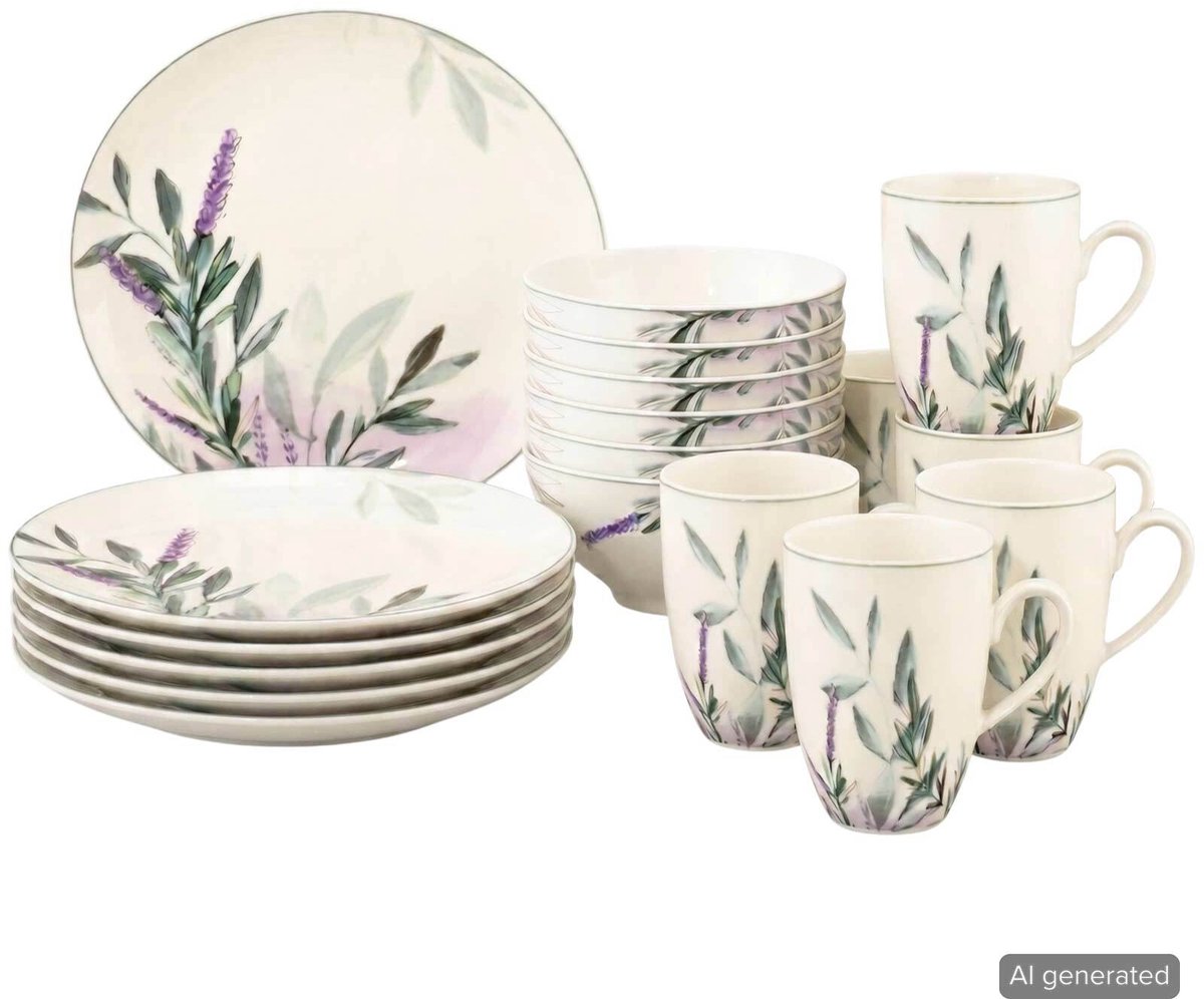 Frühstücks-Set Savona Provence Set van 18