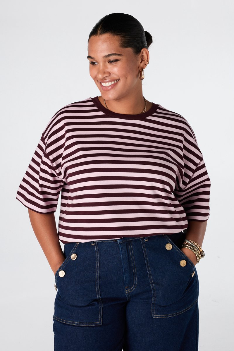 MS Mode T-shirt Oversized gestreept t-shirt