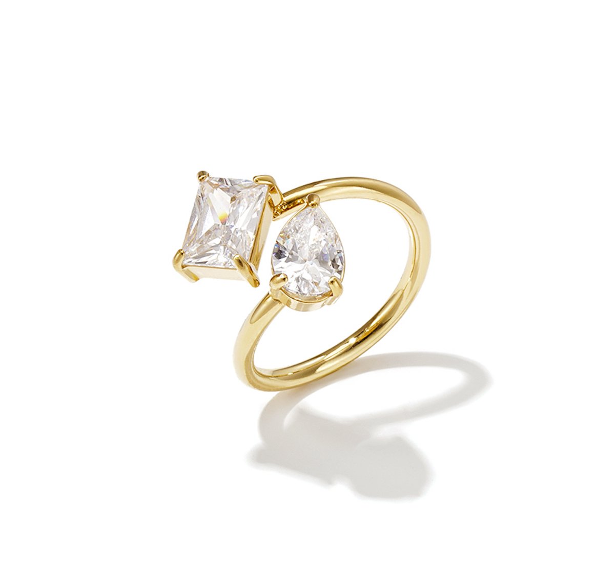 Ring Elipse shape - Club Spice collectie - Stainless steel - Verstelbaar - Verkleurt niet - Damesdingetjes