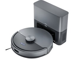 MEDION Robotstofzuiger met afzuigstation en dweilfunctie X22 SW+ (lasernavigatie, 5.000 Pa, 2-in-1, nauwkeurige mapping, no-go zones, meerdere etages, MD 100021) blauw