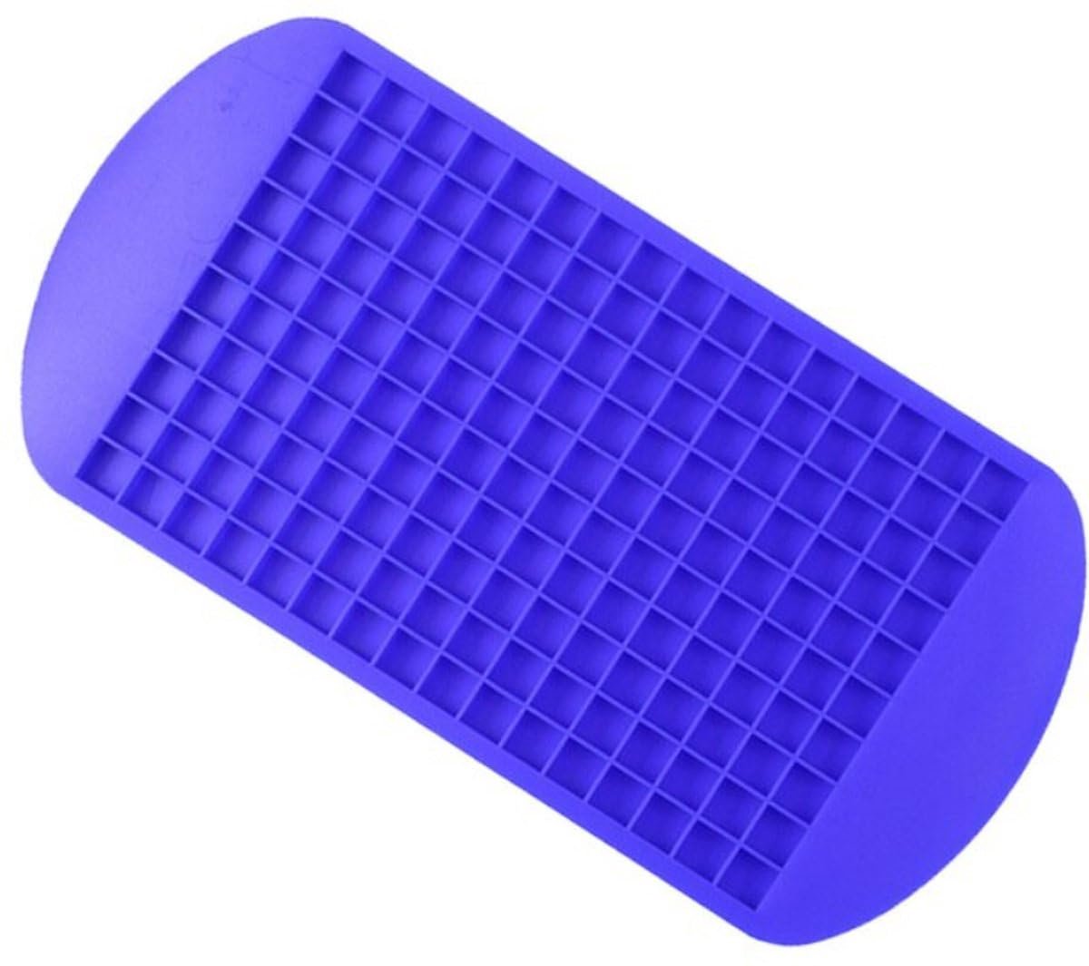 Okado Mini-IJsblokjesvorm – 160 Vakjes – Siliconen – Blauw