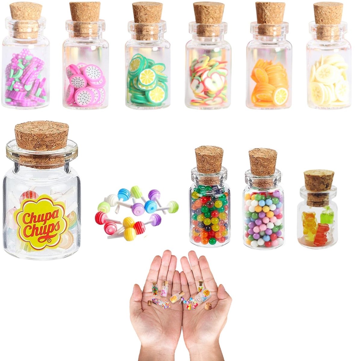 Solidchoice - Set van 10 Miniatuur Kabouteraccessoires voor Poppenhuizen