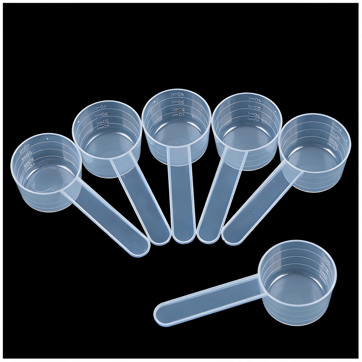 Solidchoice - Set van 6 Maatlepels voor Keuken en Bakken