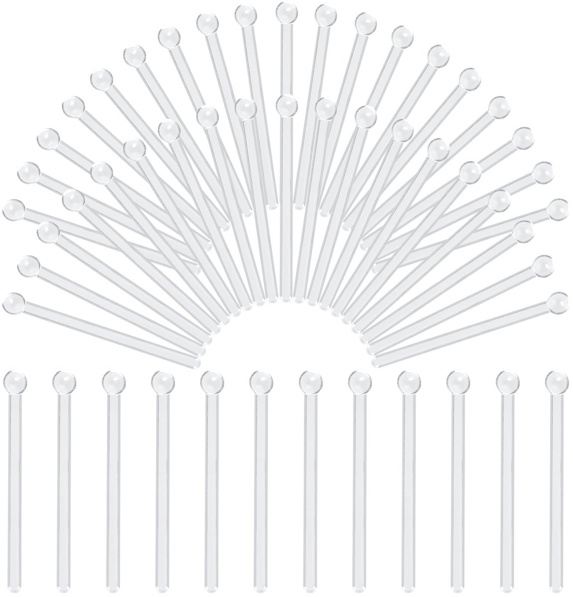 Solidchoice - Set van 50 Plastic Milligram Meetlepels voor Nauwkeurige Metingen
