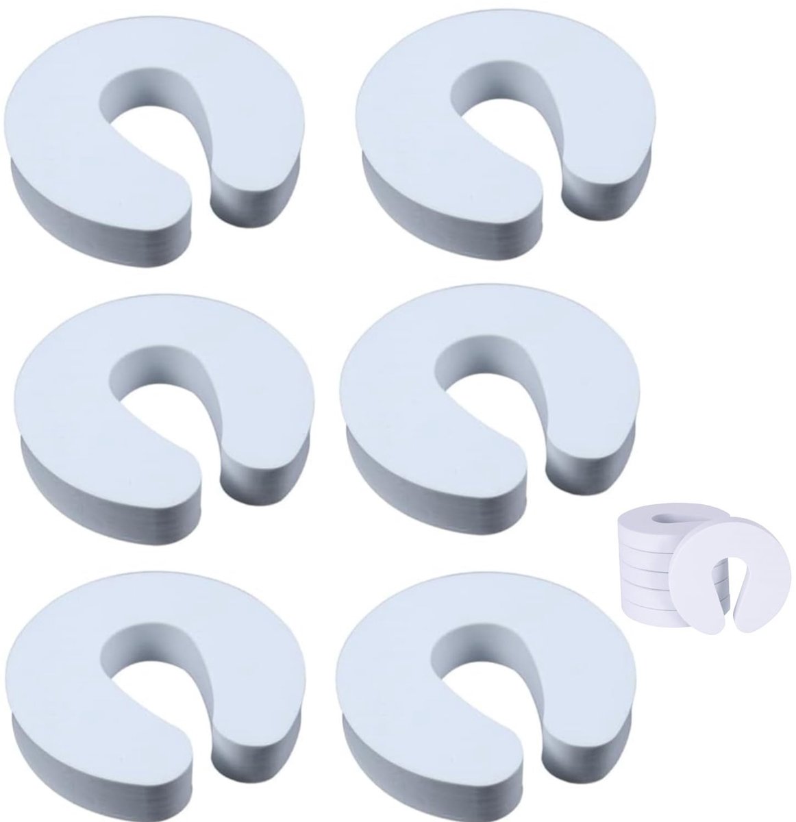 Solidchoice - Set van 6 Veiligheidsdeurstoppers voor Kinderen