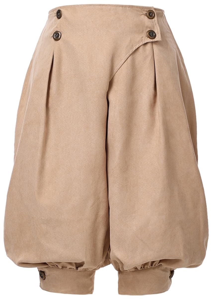 Solidchoice - Hoge Taille Dames Shorts - Renaissance Middeleeuwse Piratenlook