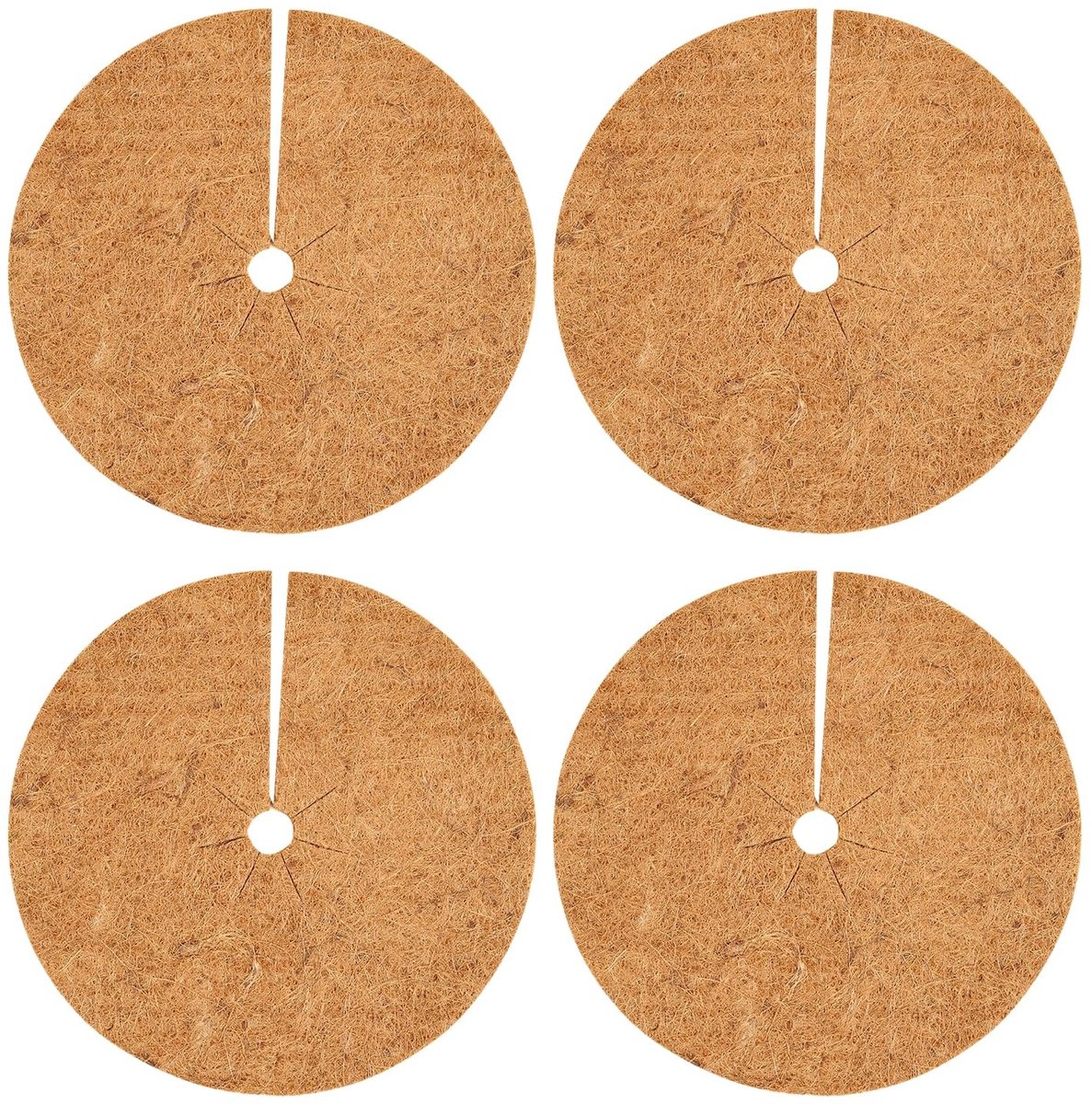 Solidchoice - Kokosnoot Afdekschalen 4 Stuks 20 cm