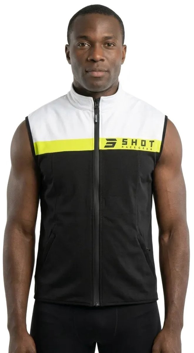 Shot Race Gear Bodywarmer Team Vest Man Zwart