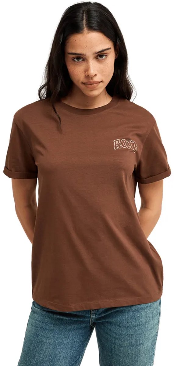 Roxy Ocean Regular T-shirt Met Korte Mouwen Bruin M Vrouw