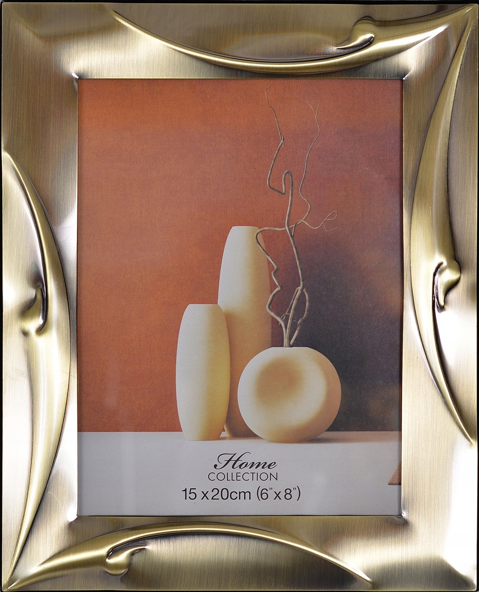 Metalen Fotolijst 15x20 cm Mat Goud - Staand (W-244)