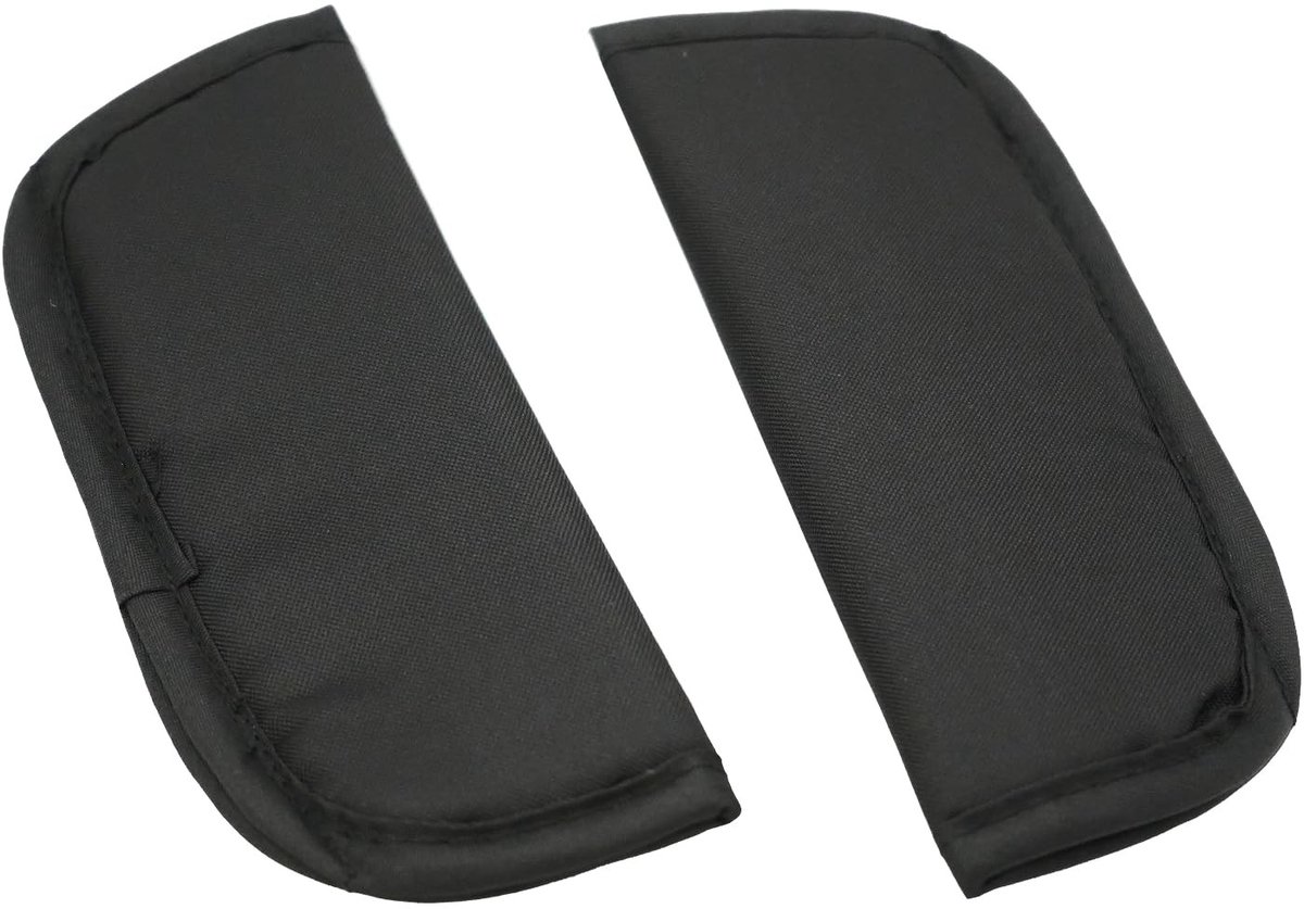 Solidchoice - 2 Stuks Zwarte Autogordel Pads voor Kinderen