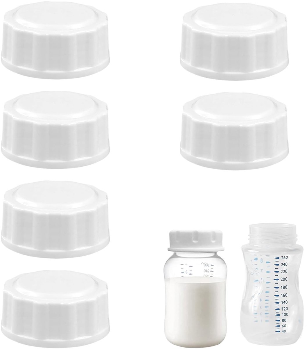 Solidchoice - Set van 6 Reisflesdoppen voor Babyflessen