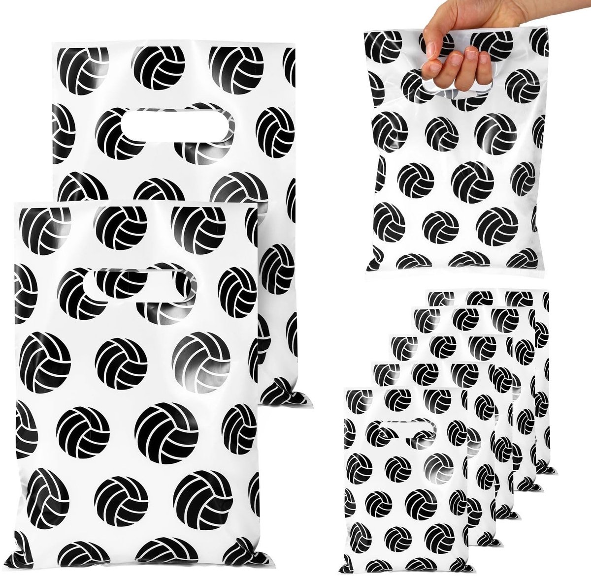 Solidchoice - 50 Stuks Volleybal Thema Snack- en Snoepzakken