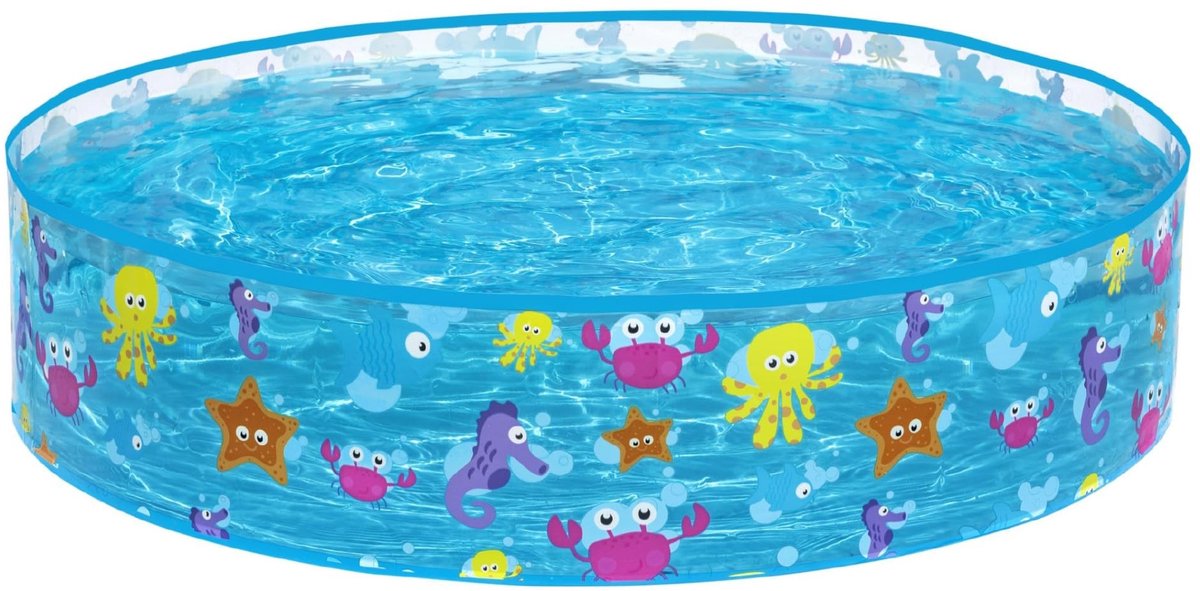 Solidchoice - Opblaasbaar Kinderzwembad 25 x 121 x 121 cm