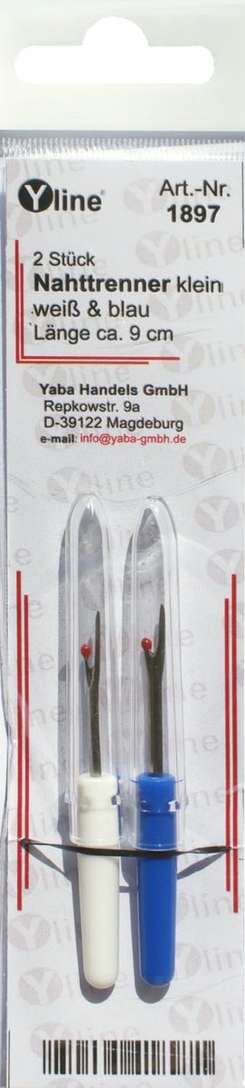 Solidchoice - Naadverdelers Klein 2 Stuks, 8 cm, Blauw & Wit