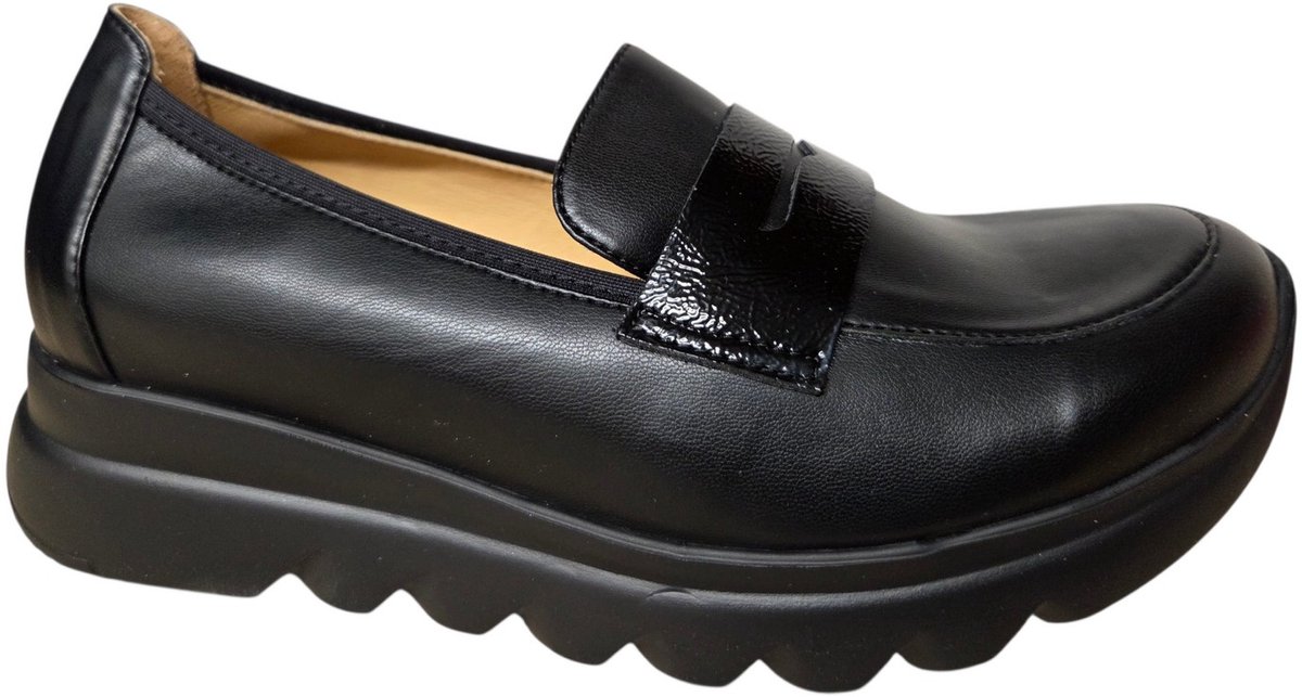 Wolky Dames Instappers 02127 Snoafer F2F Zwart